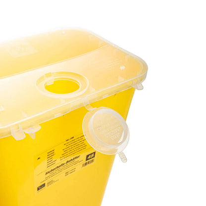 Bac à déchets aigus Teqler jaune de 48 litres