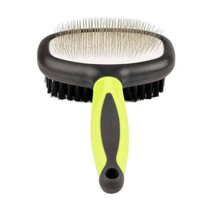 Teqler - Double-Sided Fur Brush with classic handle - T191749 UKMEDI.CO.UK UK Medical Supplies