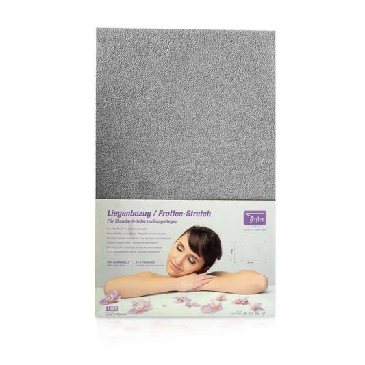 Drap-housse gris pour tables de massage et tables d'examen