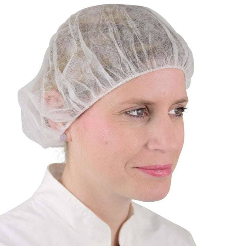 Casquettes de foule de style bouffant blanc, paquet de 100