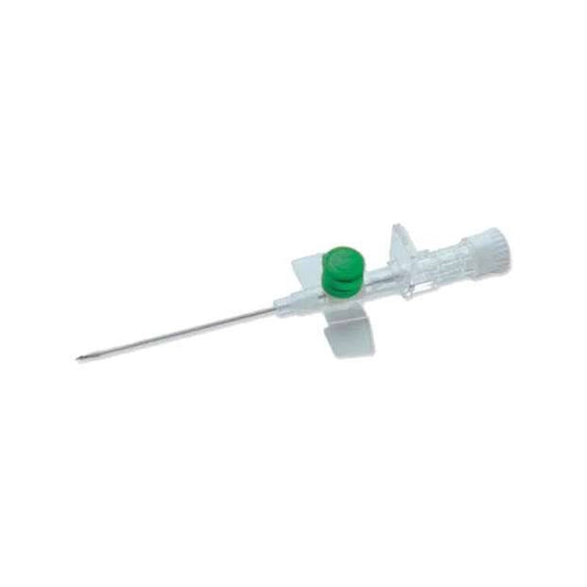 Canule IV ailée et portée Terumo Versatus verte de 18 g, 0,75 pouce