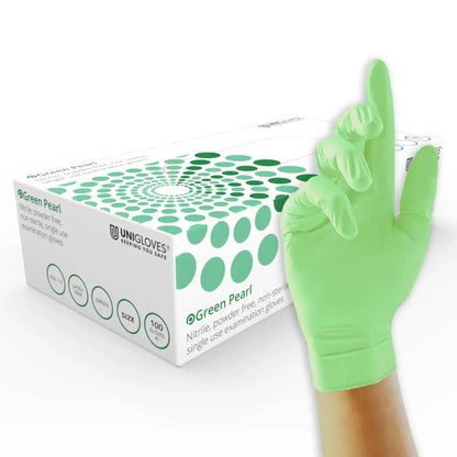 Gants en nitrile Unigloves Green Pearl