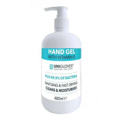 Gel pour les mains Unigloves avec vitamine E 480 ml