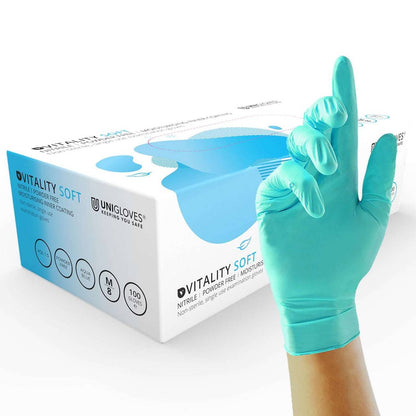 Unigloves Vitality Soft Nitrile Gloves - UKMEDI