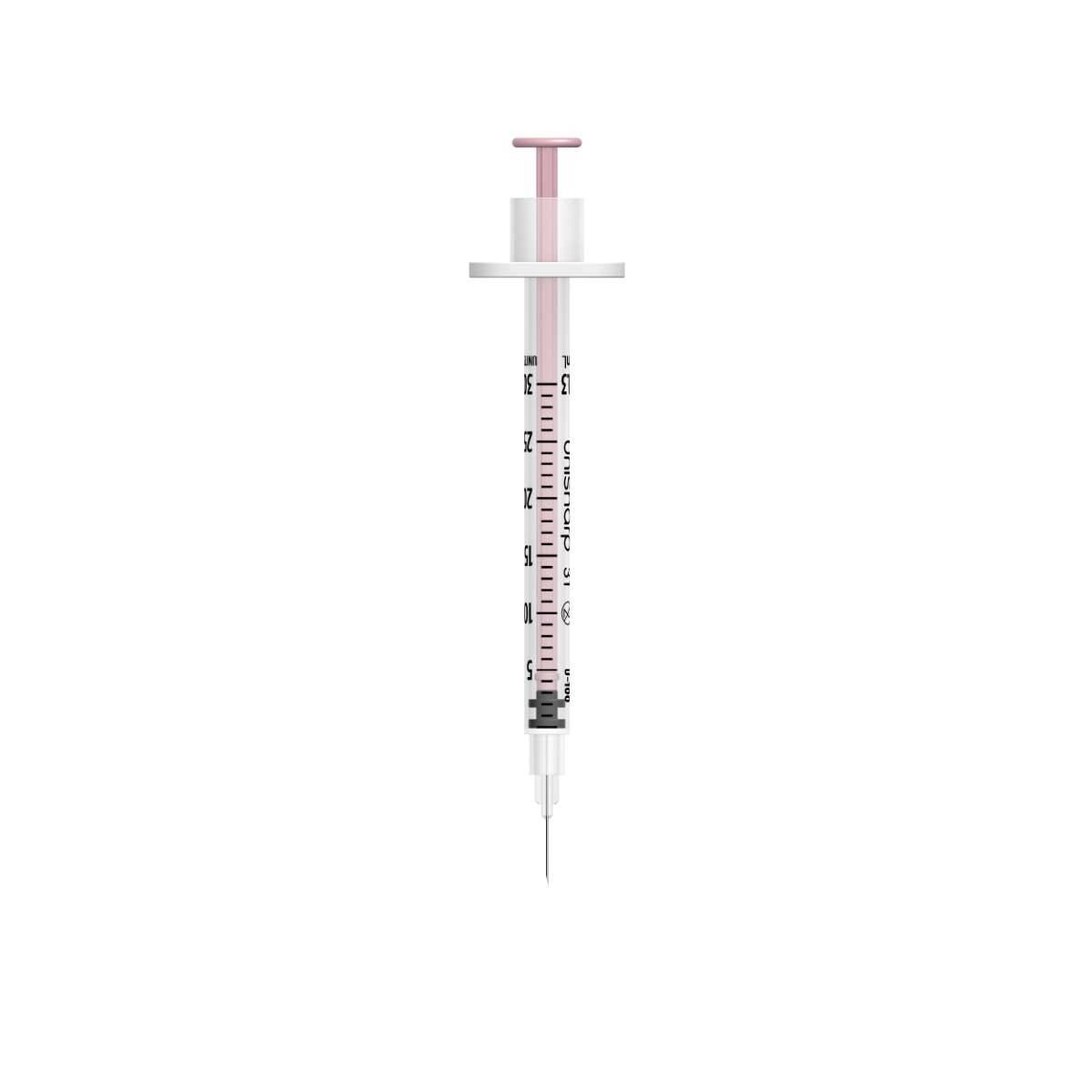 Seringue et aiguille Unisharp 0,3 ml 8 mm 31 g u100