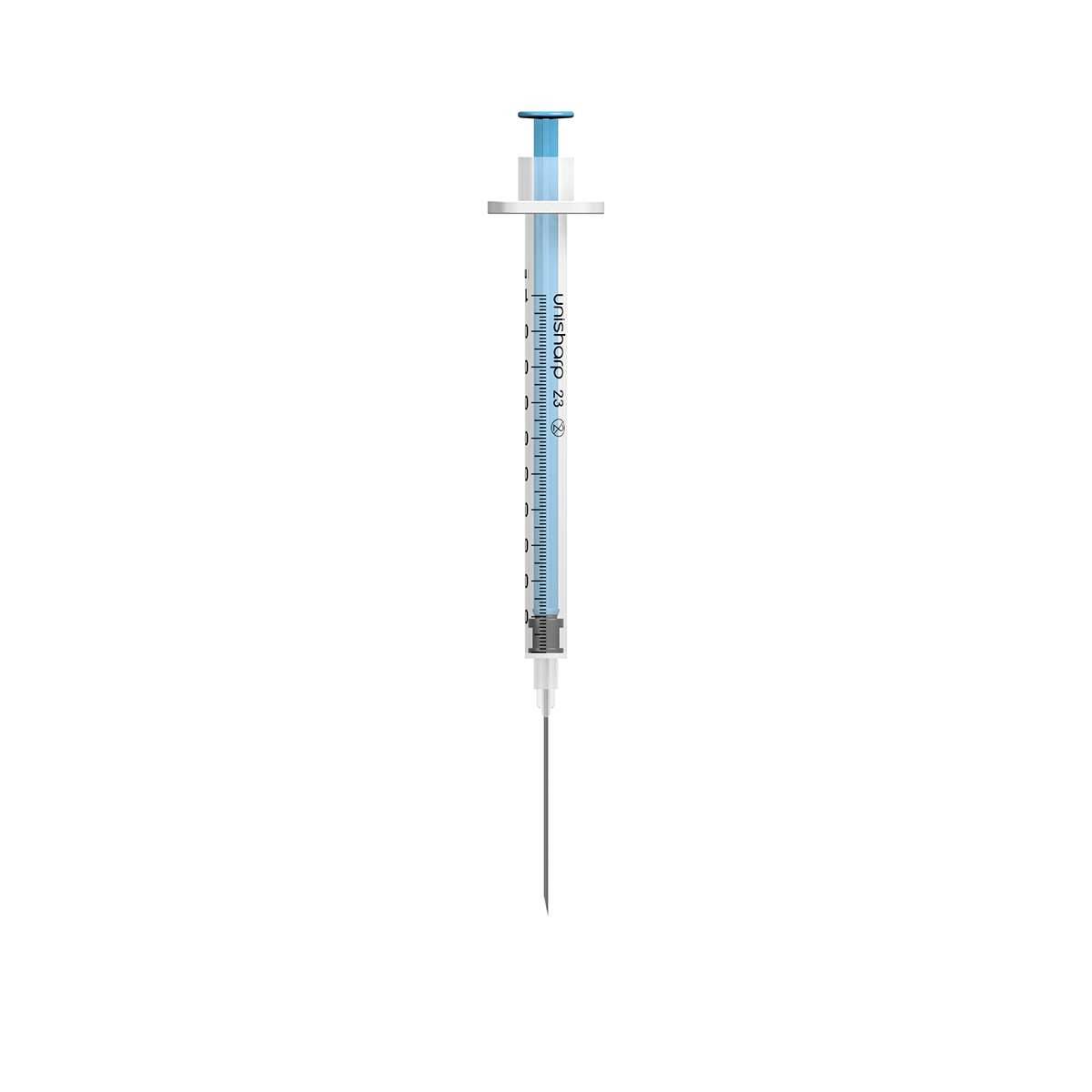 Seringue et aiguille Unisharp 1 ml 23G 32 mm 1,25 pouces u100