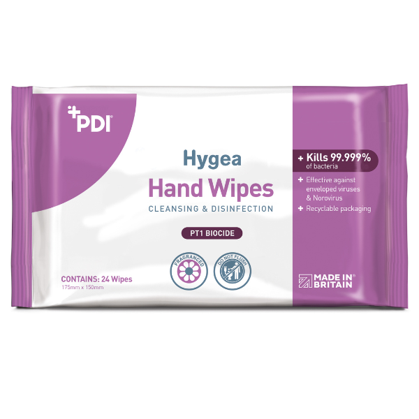 Lingettes pour les mains Hygea, lot de 24