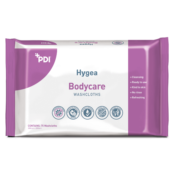 Lot de 75 débarbouillettes Hygea Bodycare