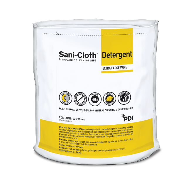 Recharge de détergent Sani-Cloth 225 lingettes