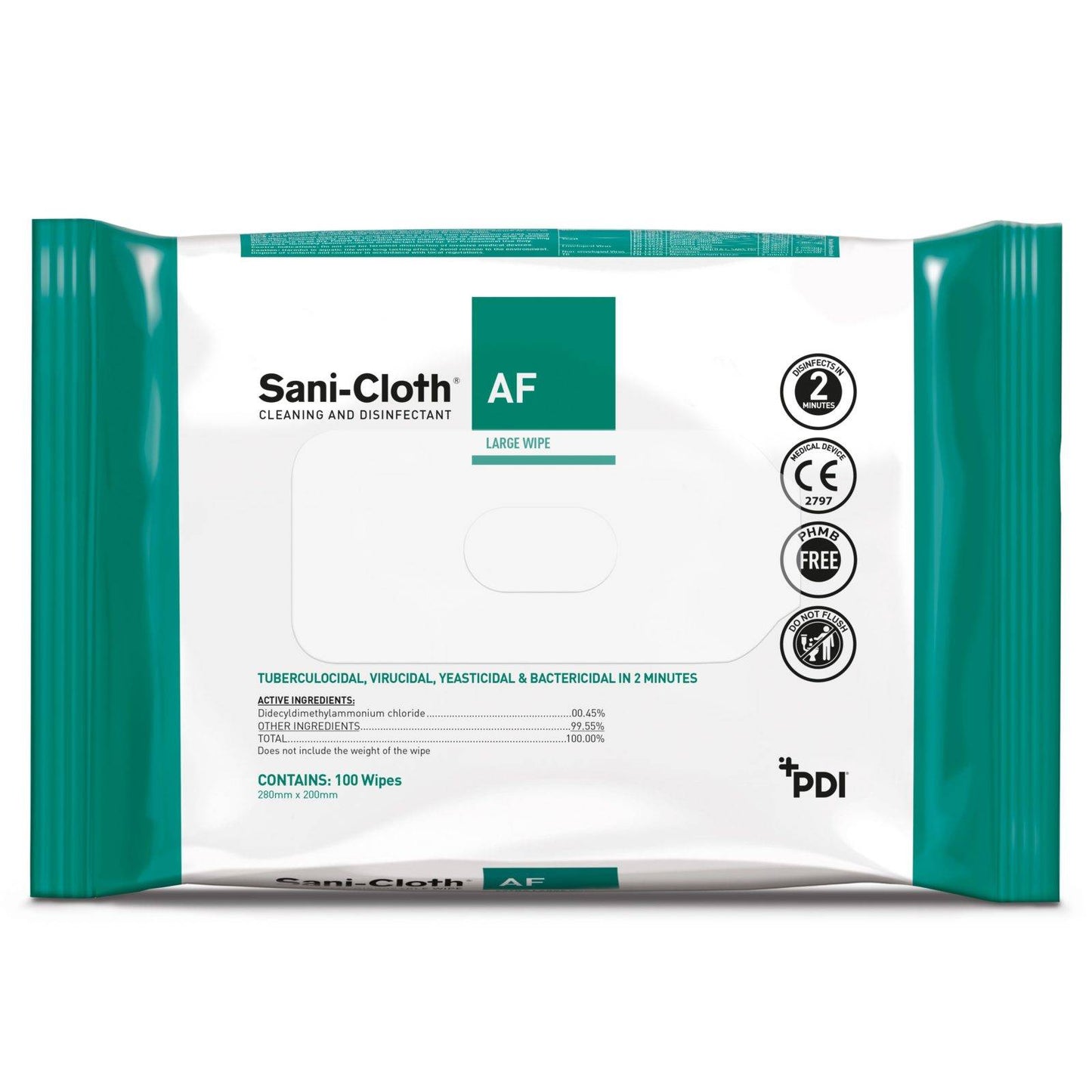 Lingettes Sani-Cloth AF, paquet de 100