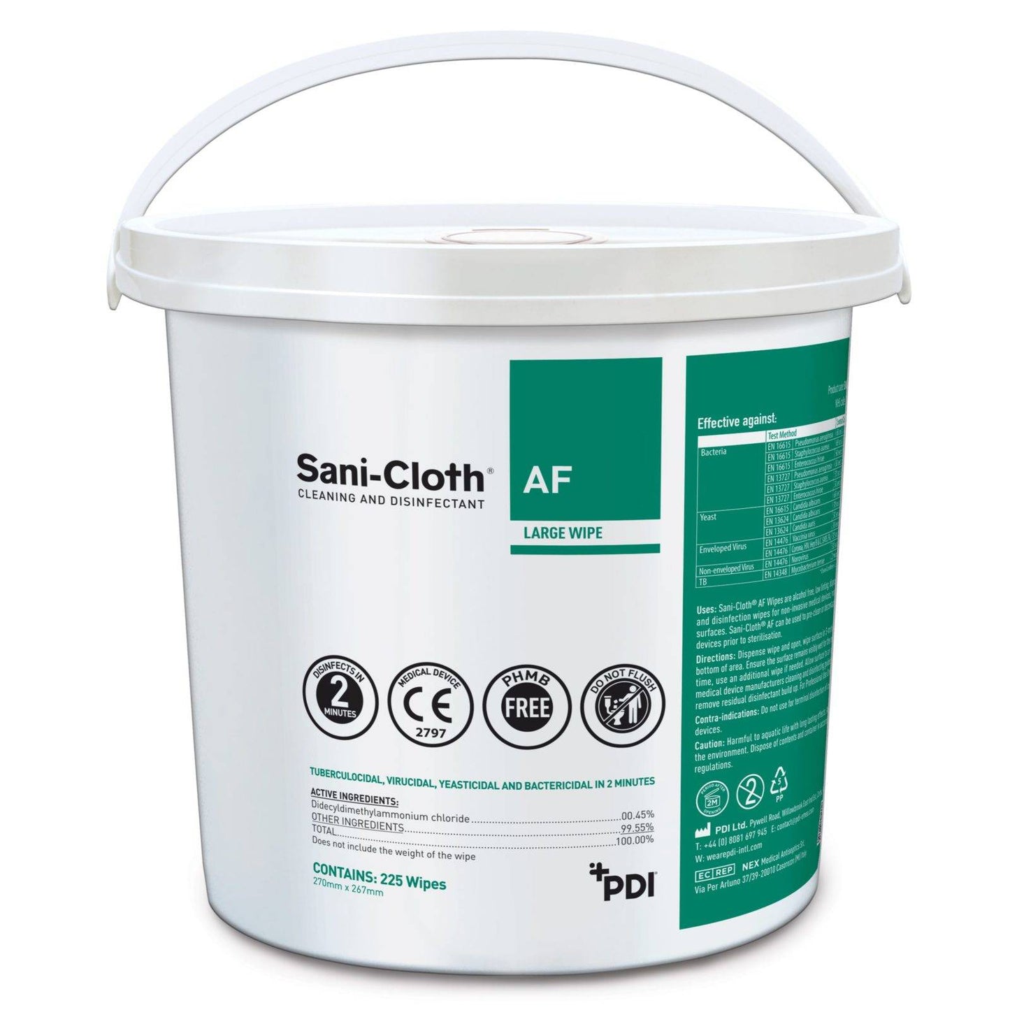 Seau de 225 lingettes Sani-Cloth AF