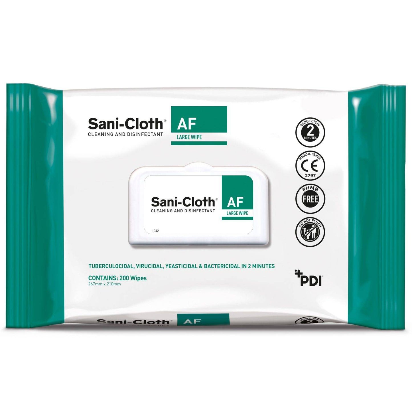 Lingettes Sani-Cloth AF, paquet de 200