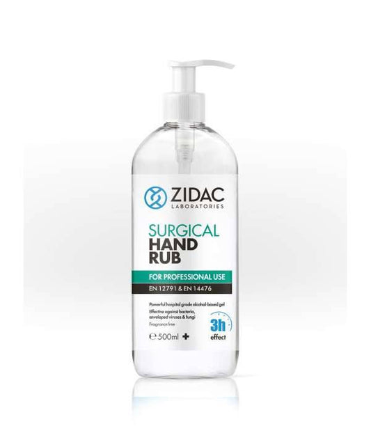 Gel chirurgical pour les mains Zidac, 500 ml